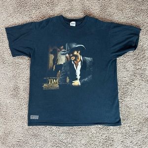 Tim McGraw Concert Tour 2004 T-Shirt Mens Sz L Black Live Like You Were Dying